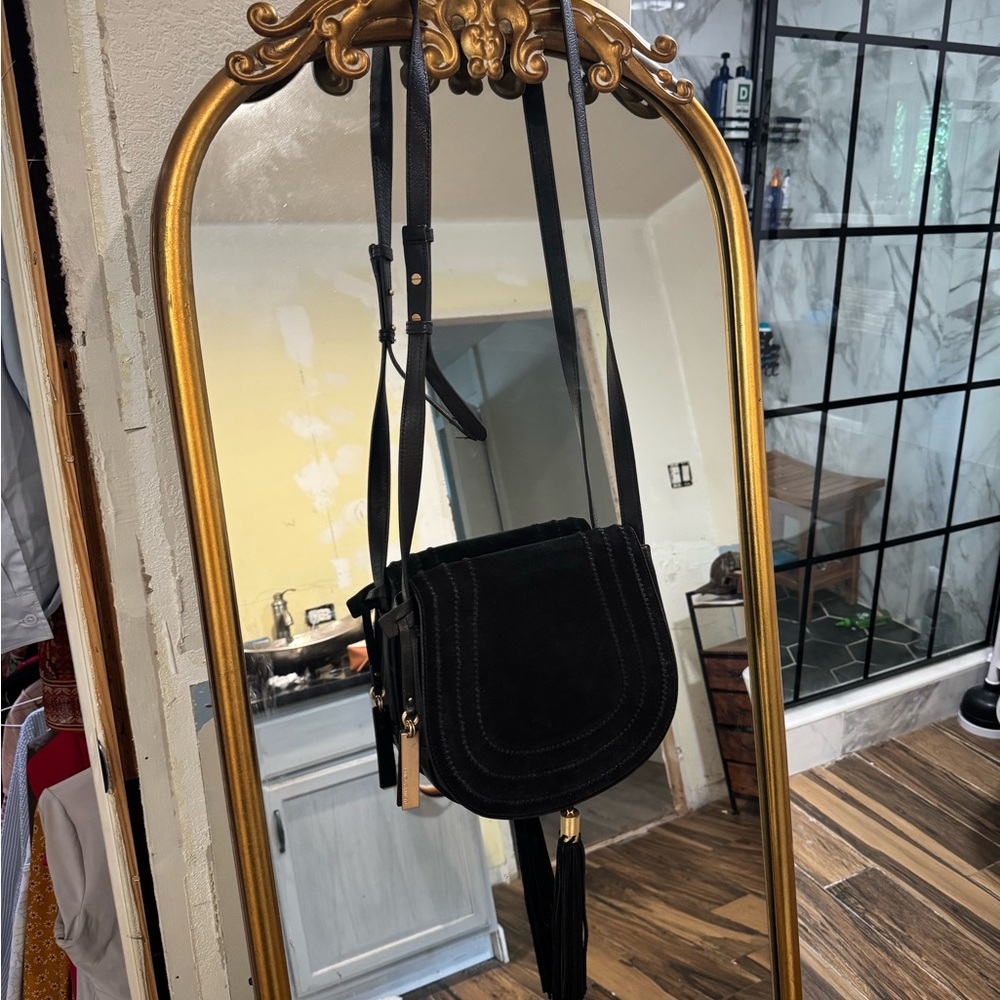 Vince Camuto Black Crossbody Bag with Tassel